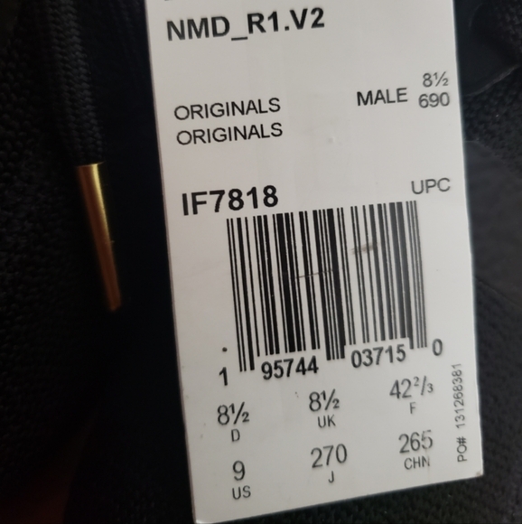 Mens adidas Originals NMD Core Black Blue and Red Mens Size 9 IF7818 - Picture 7 of 7